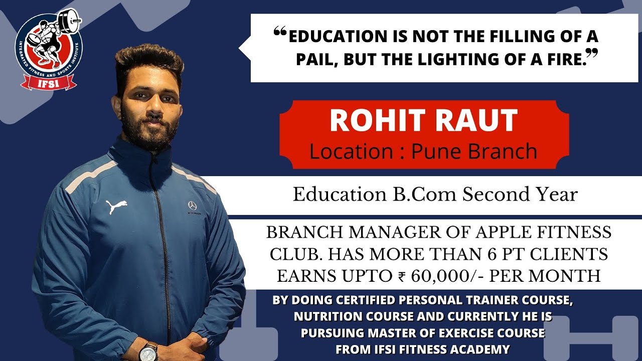 Rohit Raut IFSI Certified Personal