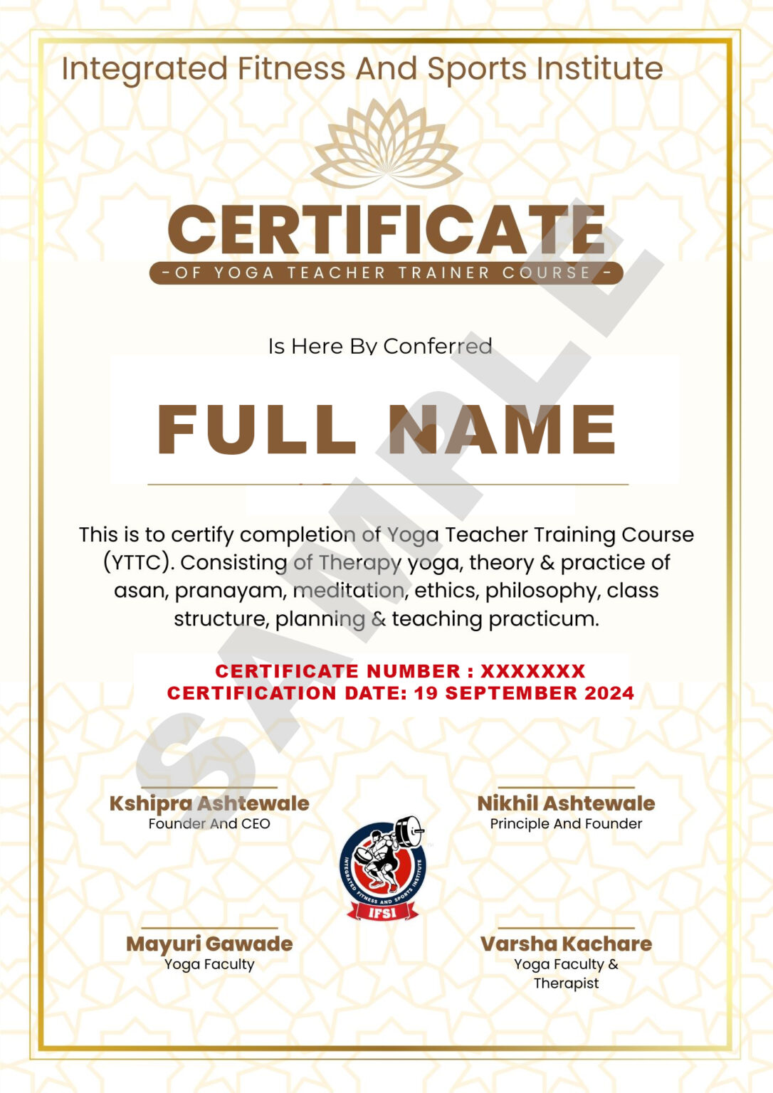Certified Yoga Instructor Course - Yoga Teacher Course in Mumbai Pune